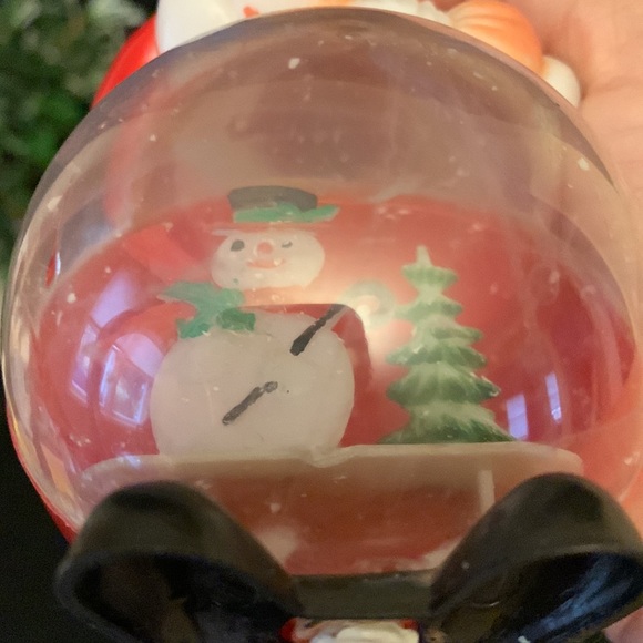 Vintage 1950-60’s plastic Roly Poly Christmas Santa Snow globe - Picture 3 of 12
